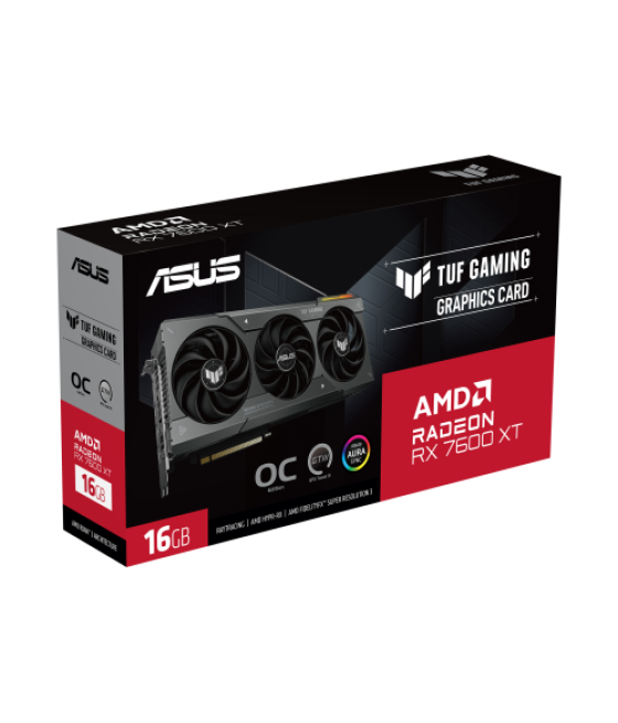 Asus tuf gaming tuf-rx7600xt-o16g-gaming amd radeon rx 7600 xt 16 gb gddr6