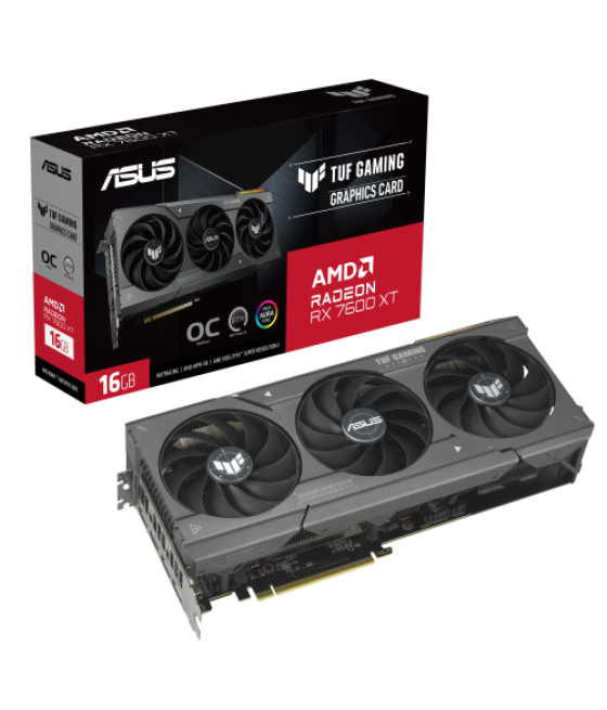 Asus tuf gaming tuf-rx7600xt-o16g-gaming amd radeon rx 7600 xt 16 gb gddr6