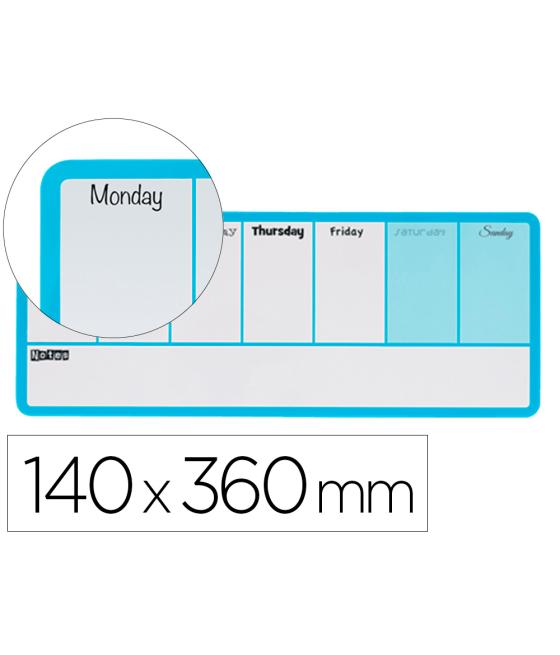 Planificador semanal nobo magnetico color azul 140x360 mm