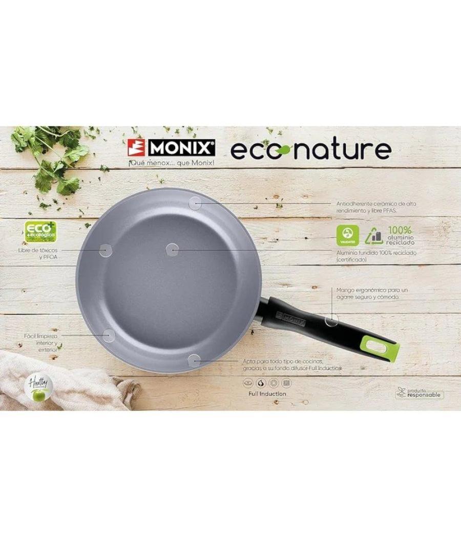 Sartén monix eco nature m261220/ ø20cm/ aluminio forjado/ apta para inducción