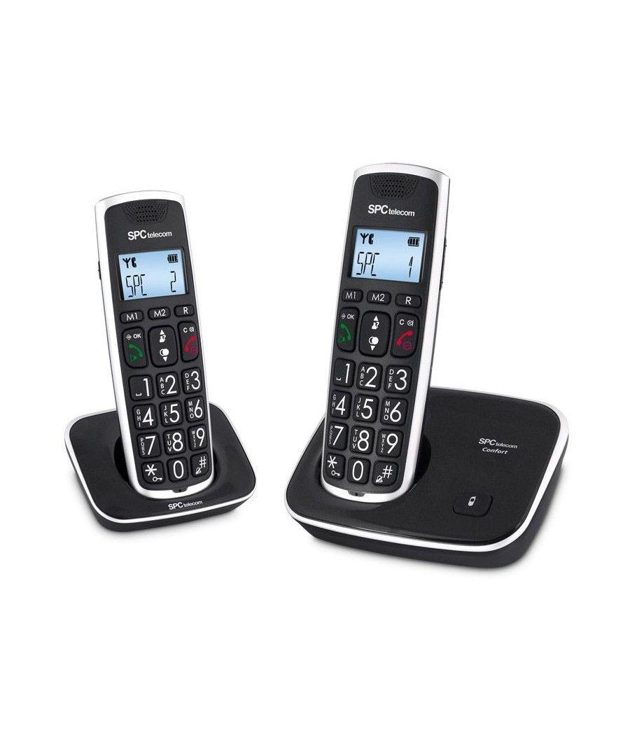 Teléfono Inalámbrico SPC Comfort Kaiser 7609N/ Pack DUO/ Negro - Imagen 1