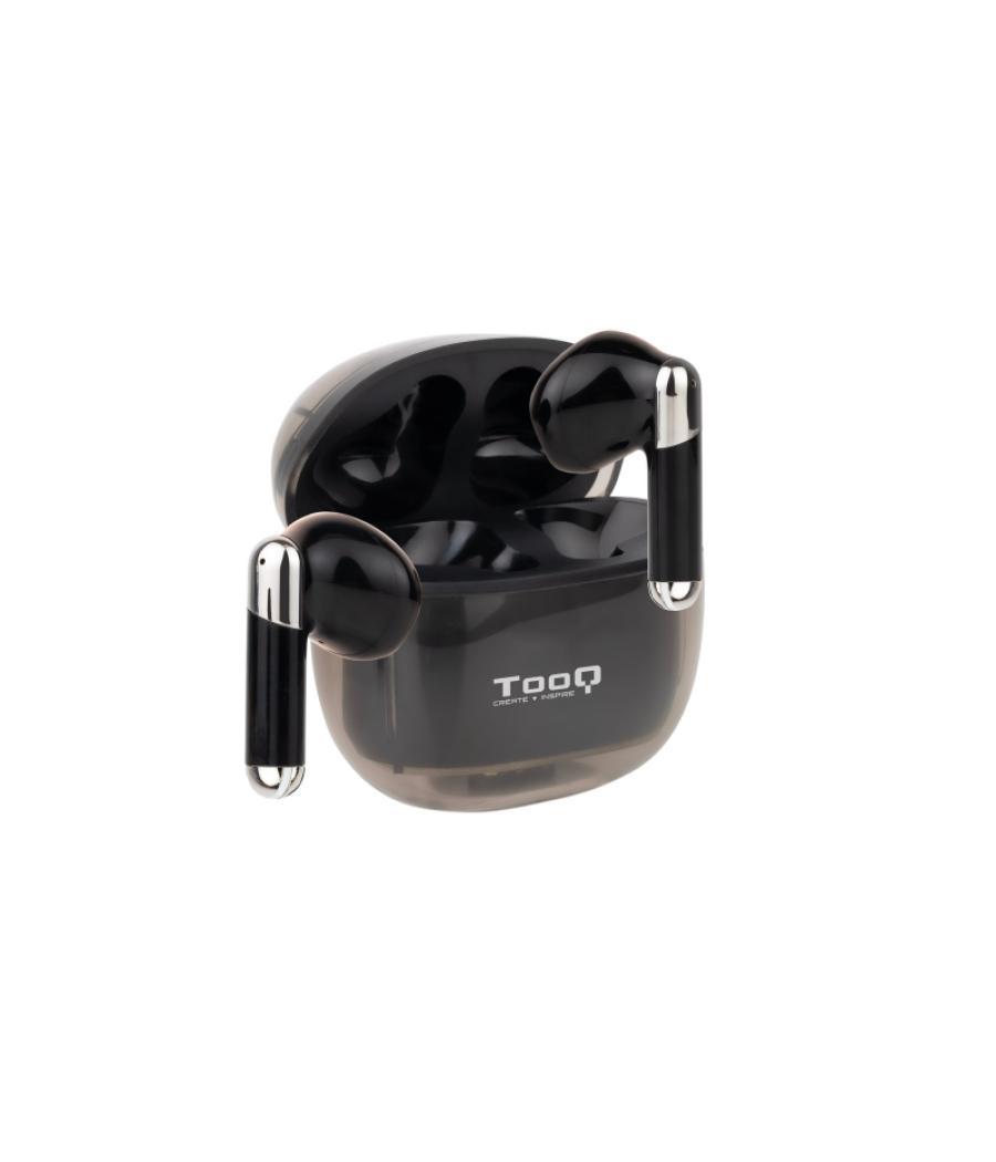 Auricular bluetooth + microfono con estuche de carga onyx negro tooq