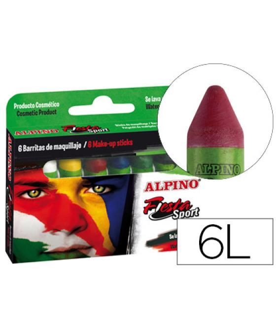 Barra maquillaje alpino set de maquillaje sport 6 colores colores