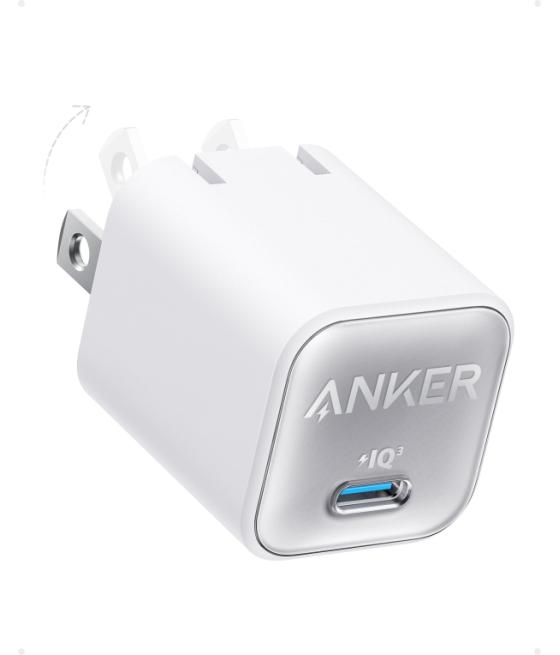 Cargador anker 511 charger nano 3 30w blanco