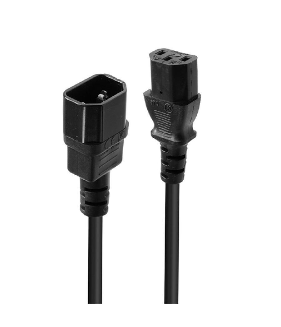 Lindy 30320 cable de transmisión Negro 0,5 m C14 acoplador C13 acoplador