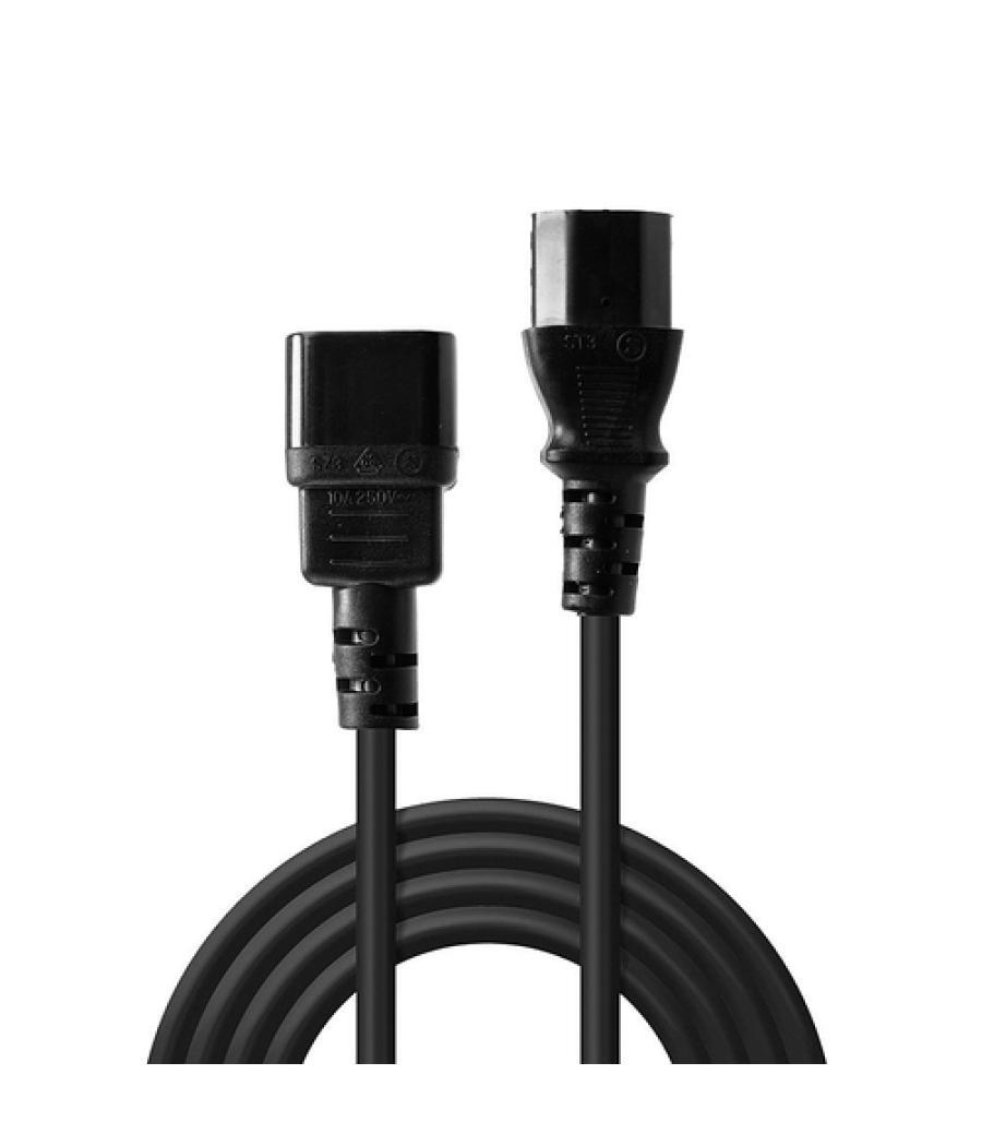 Lindy 30320 cable de transmisión Negro 0,5 m C14 acoplador C13 acoplador