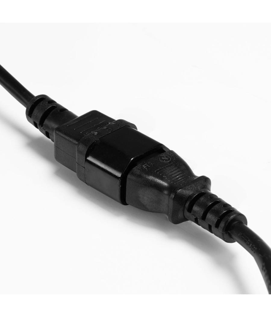 Lindy 30321 cable de transmisión Negro 1 m C14 acoplador C13 acoplador
