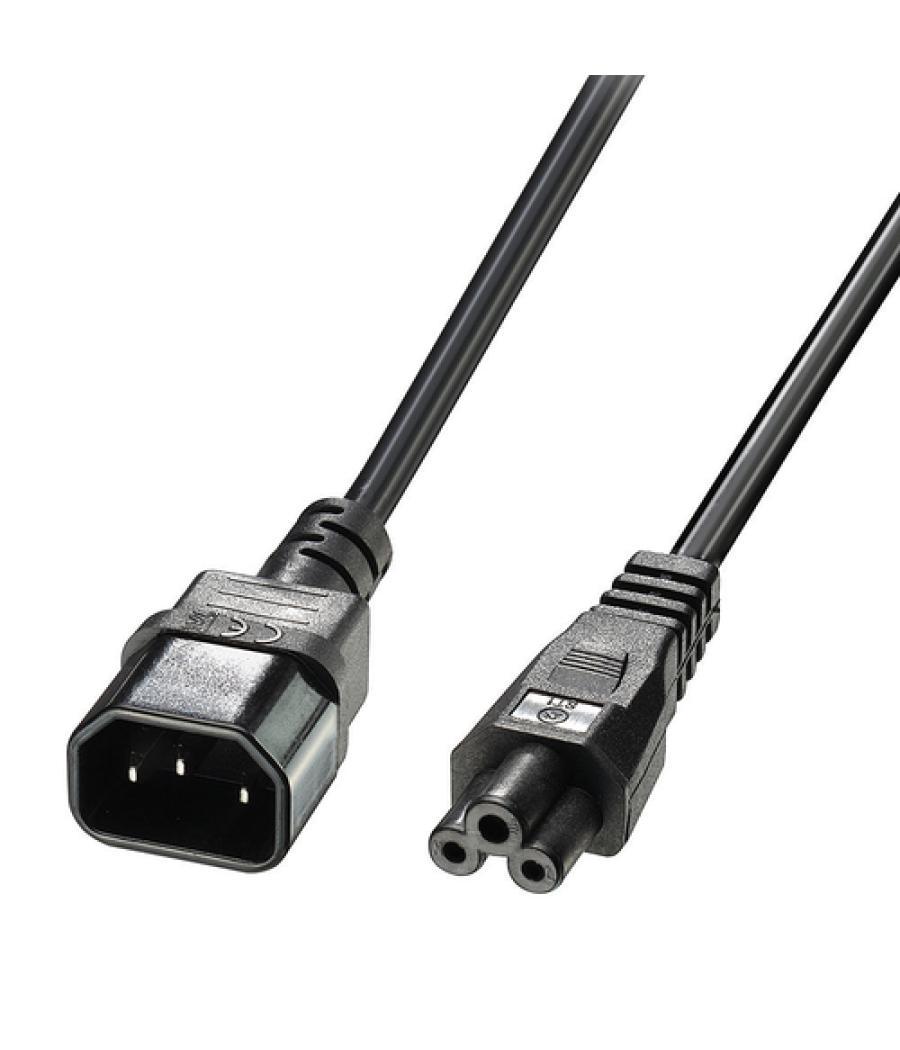 Lindy 30340 cable de transmisión Negro 1 m C14 acoplador C5 acoplador