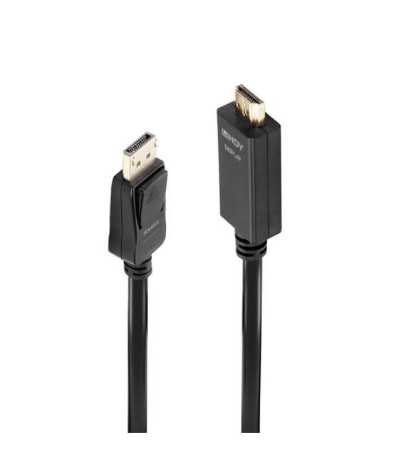 Lindy 36920 adaptador de cable de vídeo 0,5 m DisplayPort HDMI tipo A (Estándar) Negro