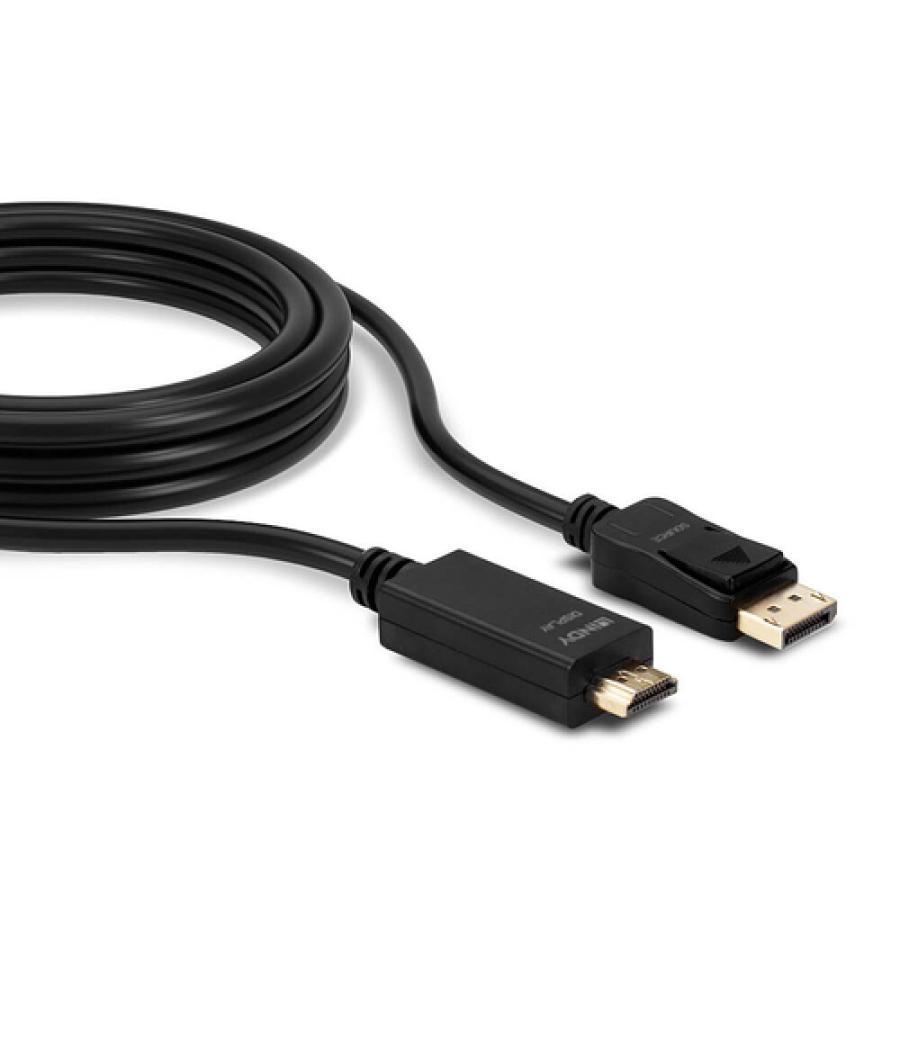 Lindy 36920 adaptador de cable de vídeo 0,5 m DisplayPort HDMI tipo A (Estándar) Negro