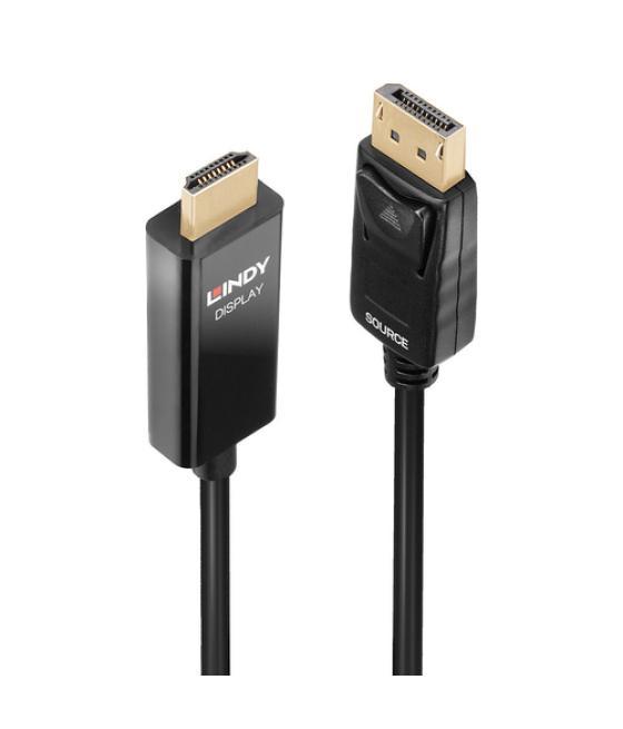 Lindy 40927 adaptador de cable de vídeo 3 m DisplayPort HDMI tipo A (Estándar) Negro