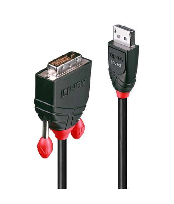 Lindy 41491 adaptador de cable de vídeo 2 m DisplayPort HDMI Negro