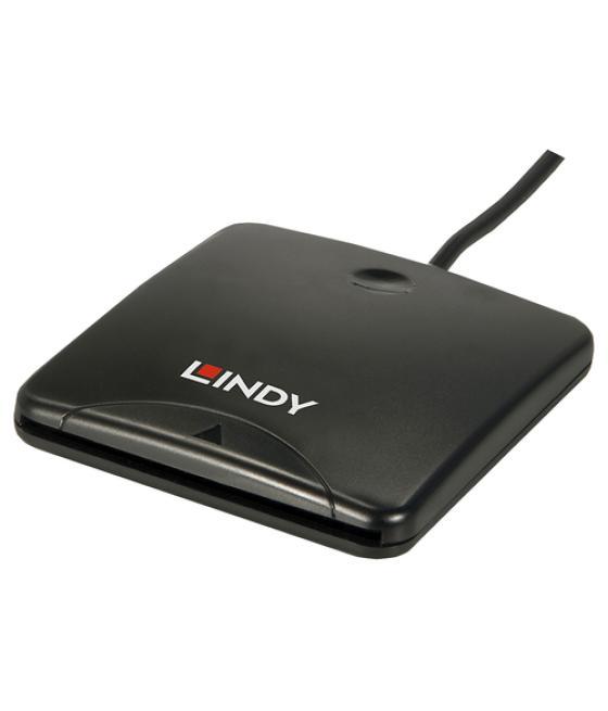 Lindy 42768 lector de tarjeta magnética Negro USB