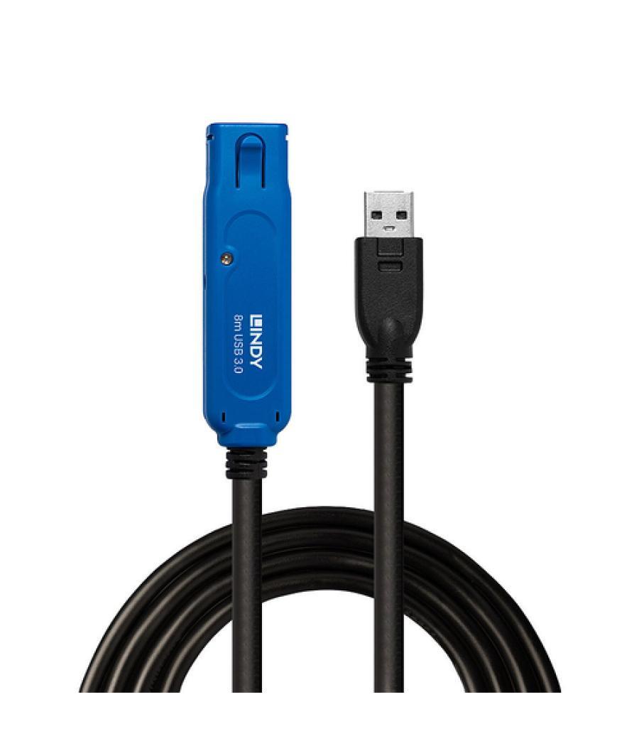 Lindy 43158 cable USB 8 m USB 3.2 Gen 1 (3.1 Gen 1) USB A Negro