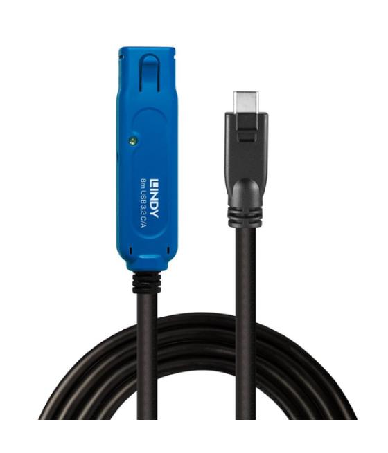 Lindy 43381 cable USB 8 m USB 3.2 Gen 1 (3.1 Gen 1) USB C USB A Negro, Azul