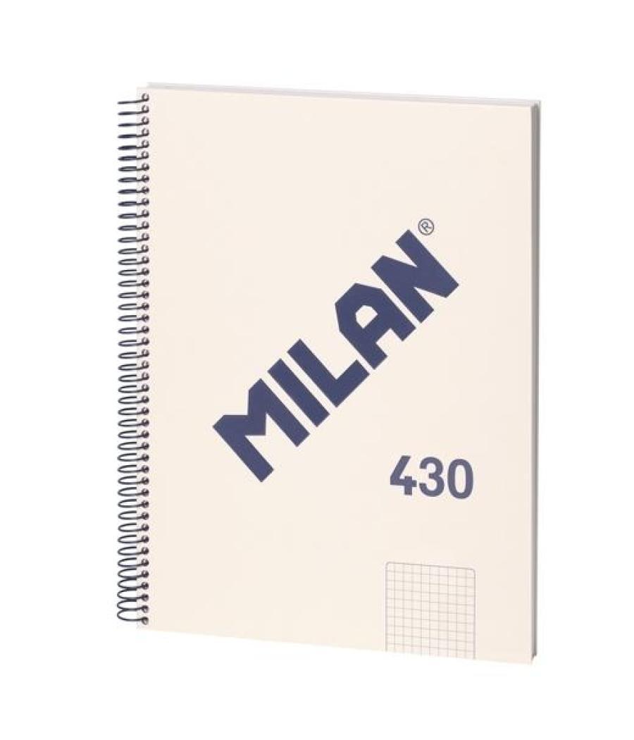 Milan libreta con espiral a4 80h papel 95gr pautado 1 línea 7mm serie 1918 beige