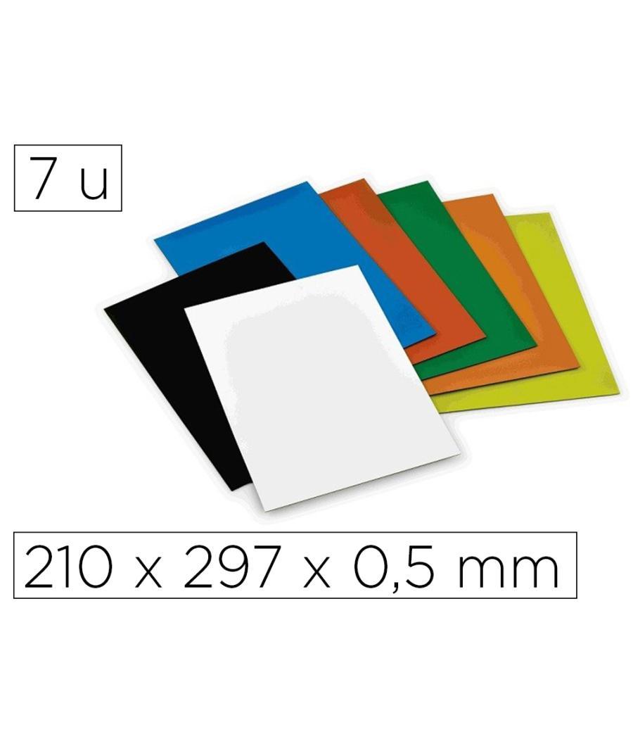 Iman faibo recortable 210x297x0,5 mm pack de 7 unidades colores surtidos