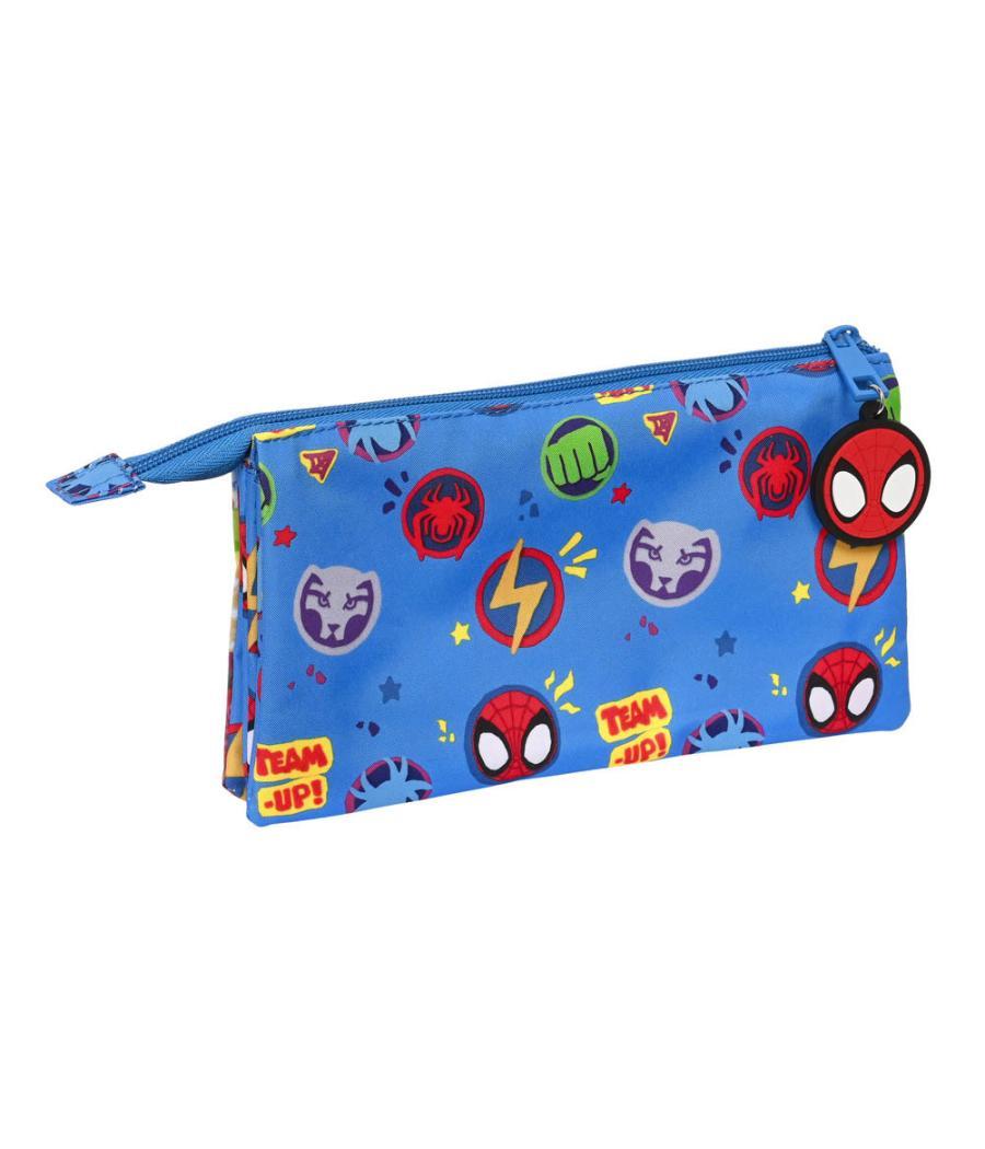 Bolso escolar portatodo safta triple cremallera spidey and his amazing friends team up 120x220x30 mm