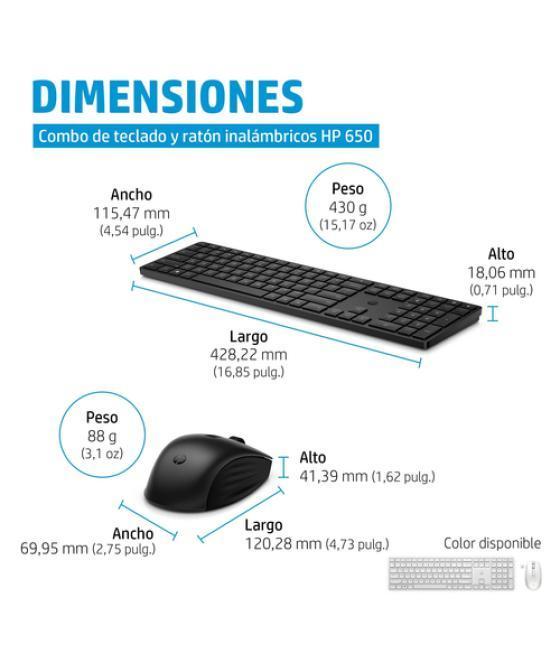 HP Combo de teclado y ratón inalámbricos 650