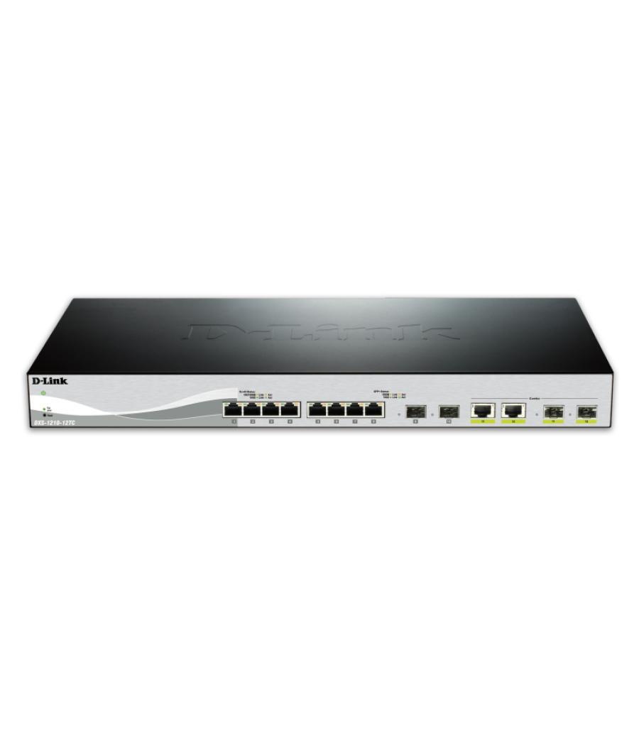 D-Link DXS-1210-12TC/E switch Gestionado L2 10G Ethernet (100/1000/10000) 1U Negro, Plata