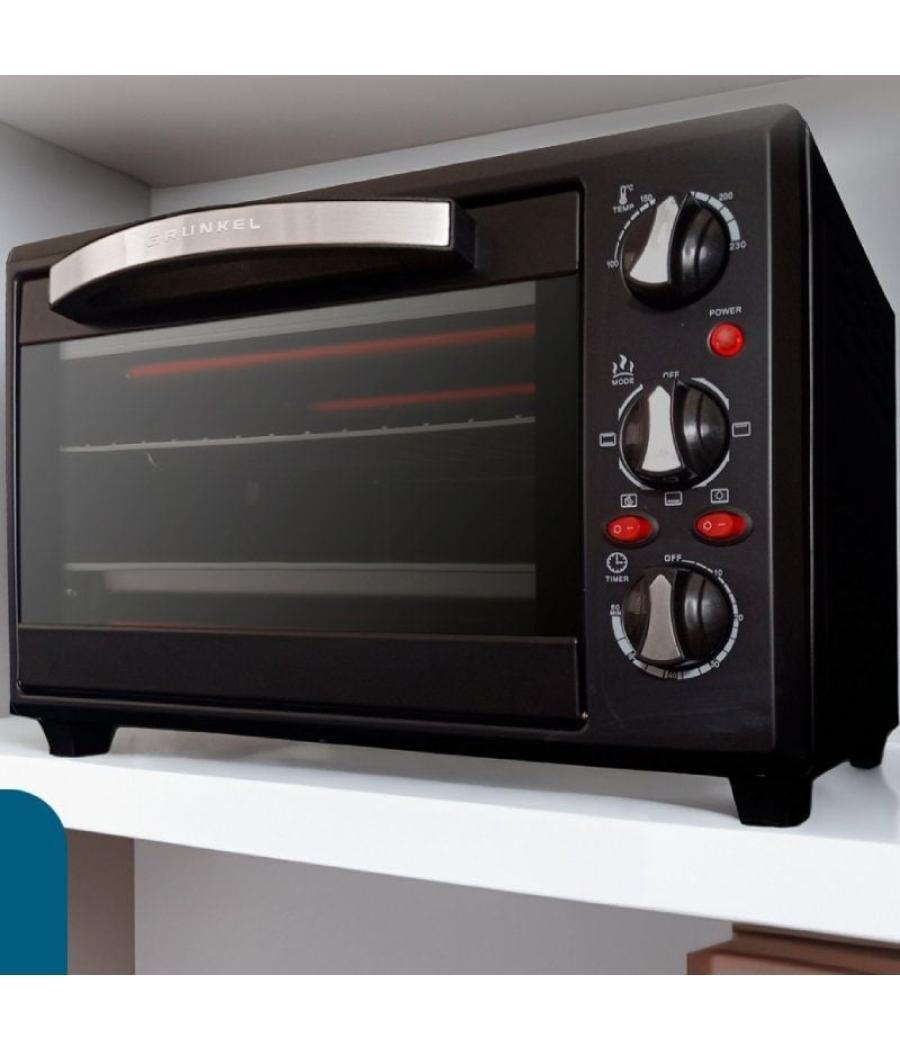 Horno de sobremesa grunkel hr-28n rm/ 1600w/ capacidad 28l