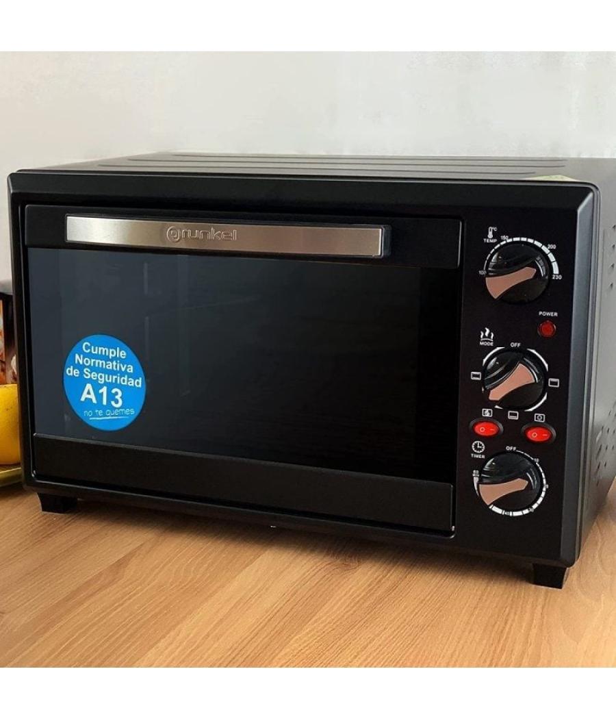 Horno de sobremesa grunkel hr-28n rm/ 1600w/ capacidad 28l