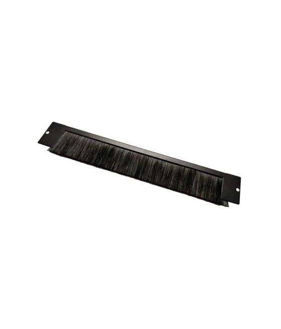 Panel guiacables superior/inferior para racks - Con cepillo - Color negro - 360mm - Para rack de 10" - Imagen 1