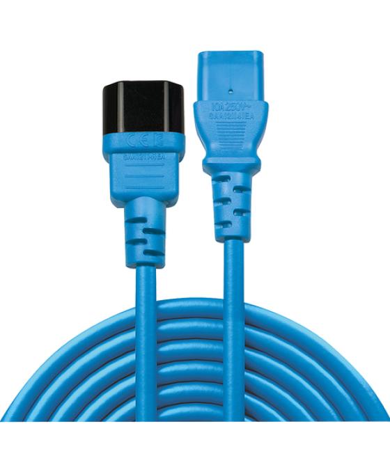Lindy 30470 cable de transmisión Azul 0,5 m C14 acoplador C13 acoplador