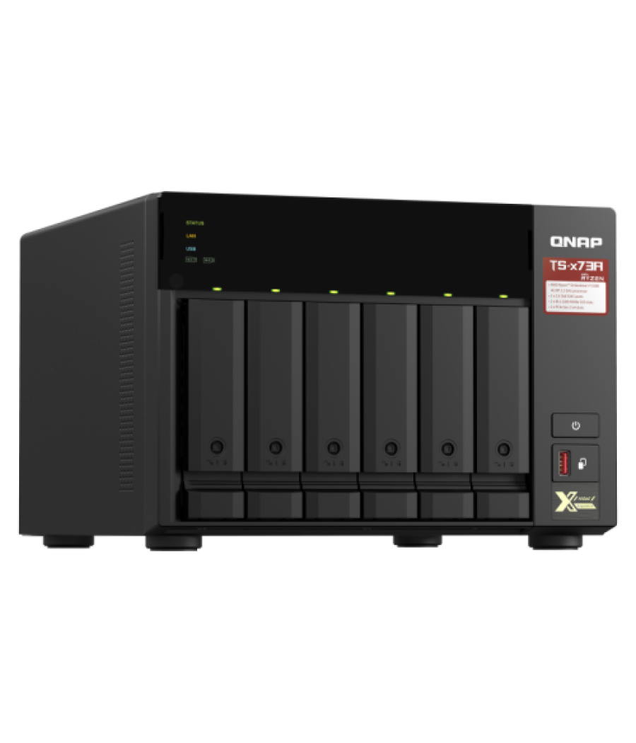 Qnap ts-673a nas torre ethernet antracita v1500b