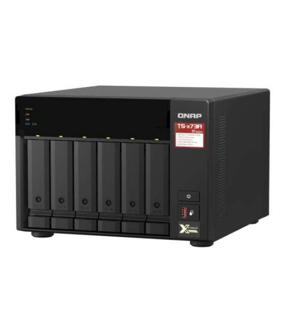 Qnap ts-673a nas torre ethernet antracita v1500b