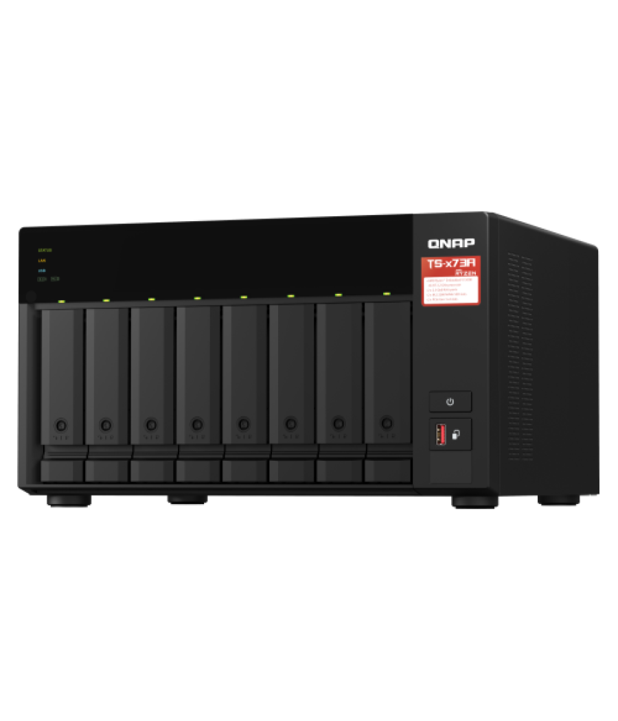 Qnap ts-873a nas torre ethernet negro v1500b