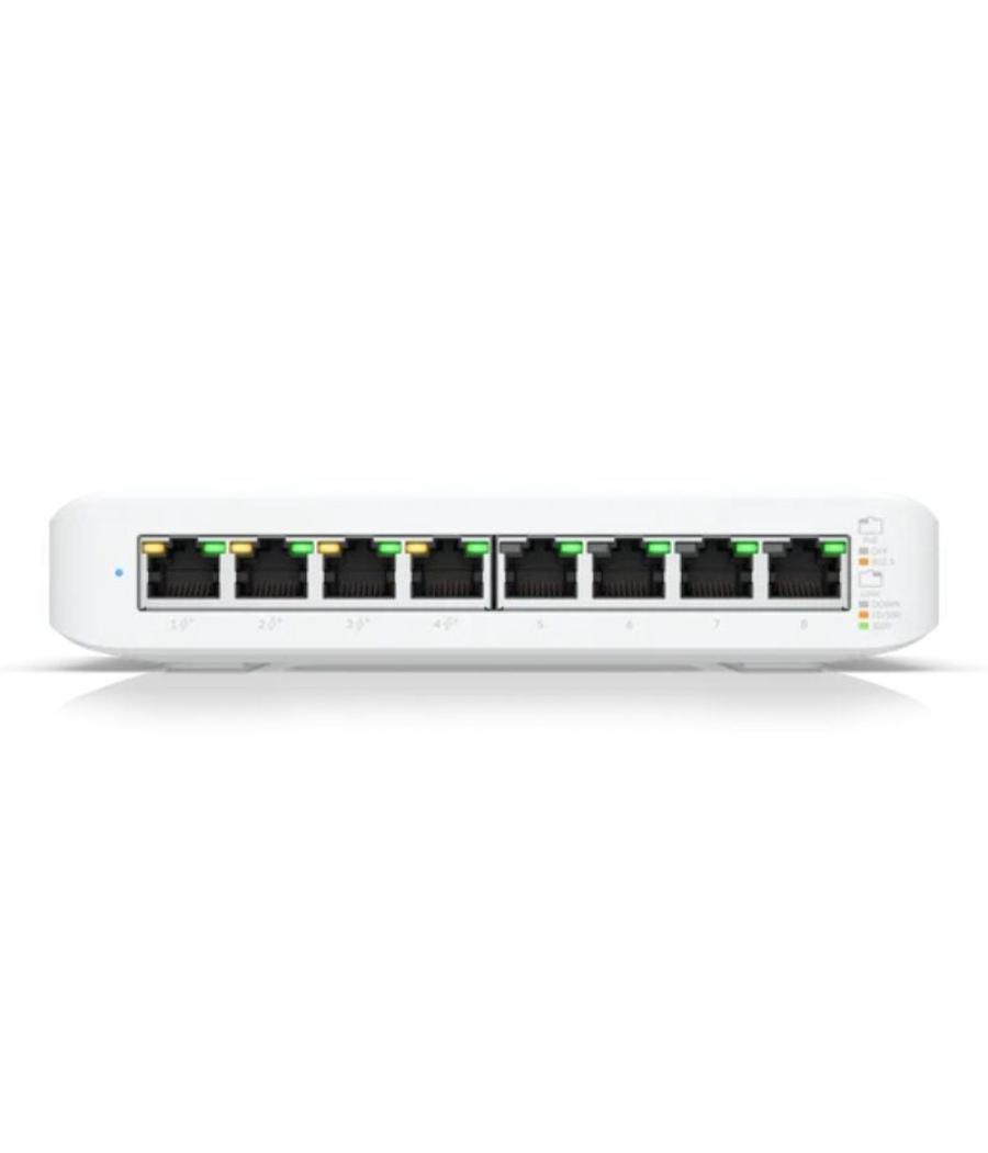 Switch ubiquiti usw-lite-8-poe/ 8 puertos/ rj45 10/100/1000 poe