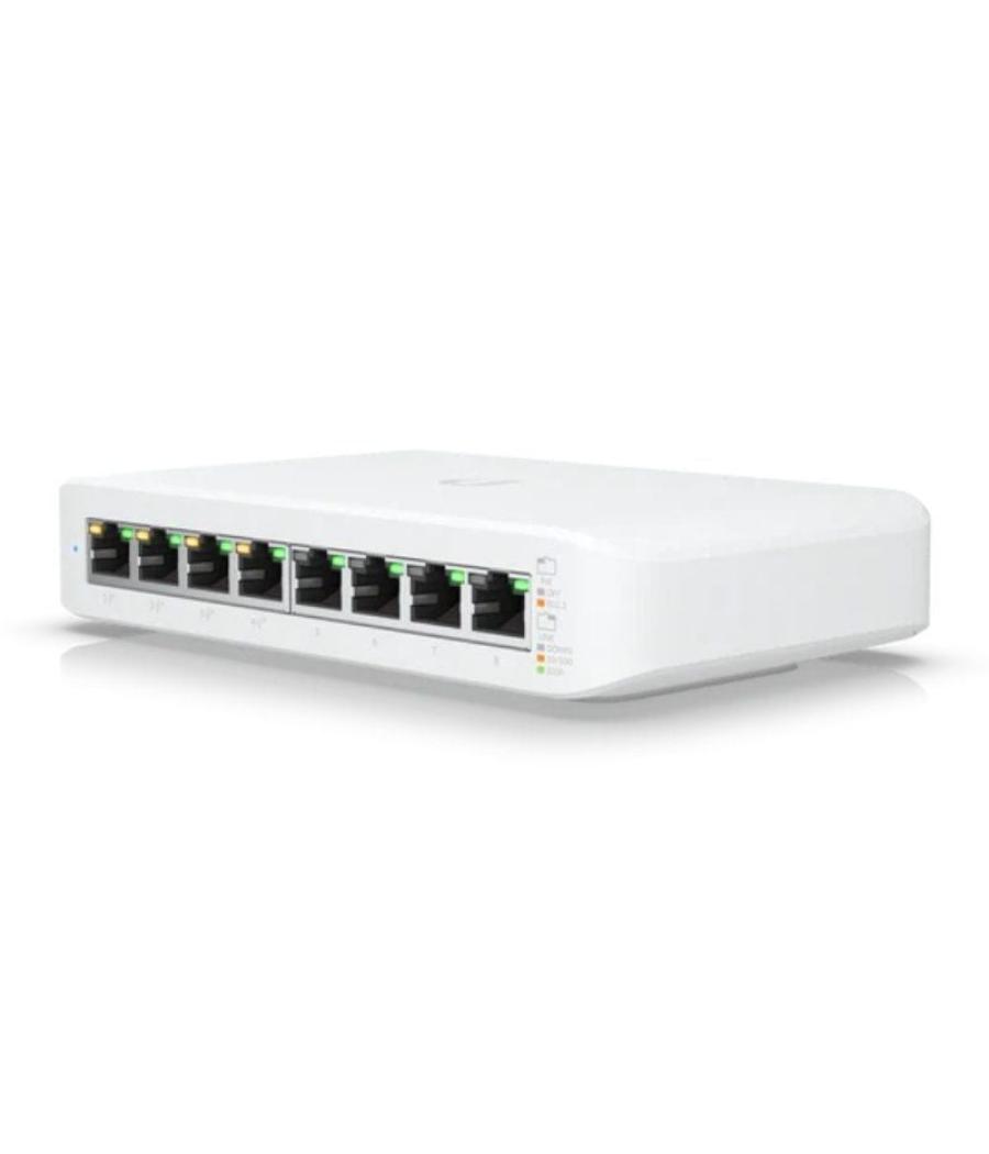 Switch ubiquiti usw-lite-8-poe/ 8 puertos/ rj45 10/100/1000 poe