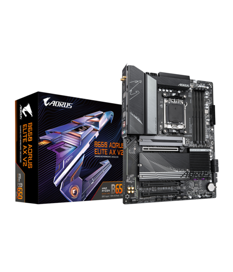 Placa base gigabyte b650 aorus elite ax v2 am5 atx 4xddr5