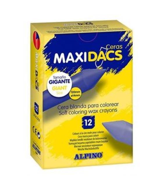 Alpino ceras maxidacs caja de 12 blanco