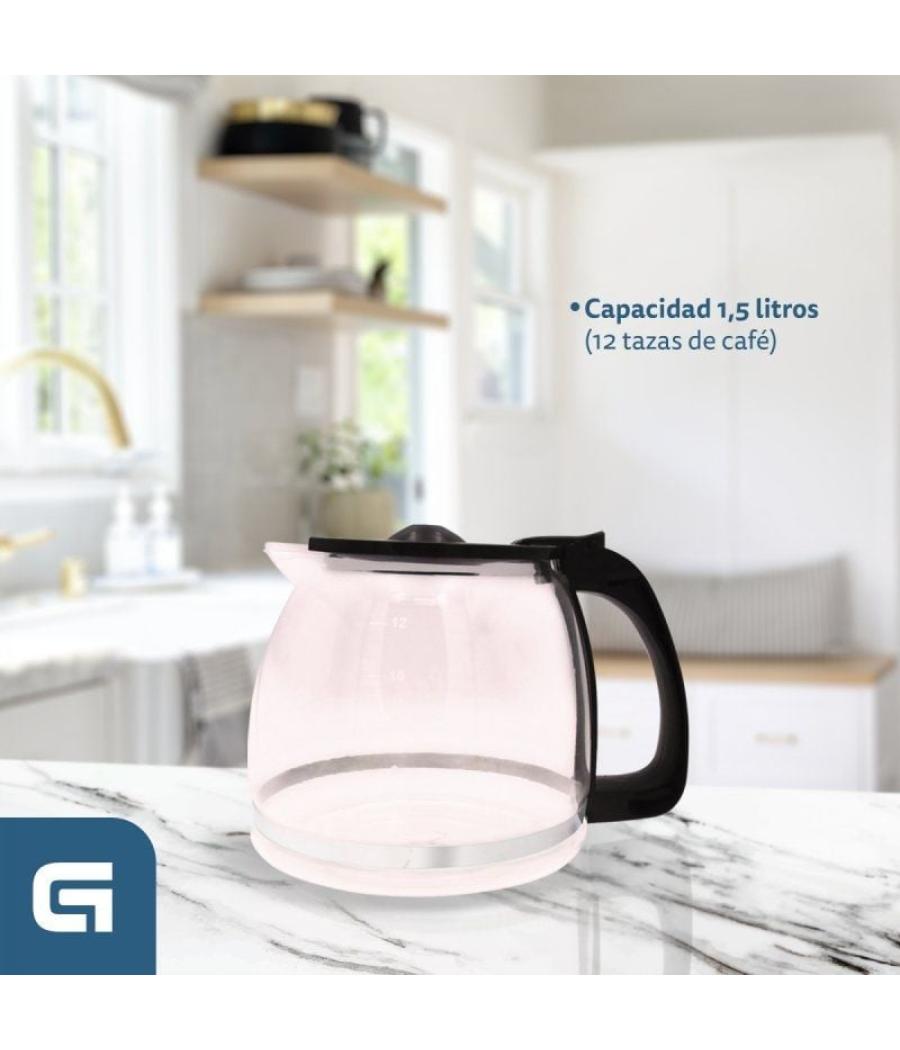 Cafetera de goteo grunkel caf-b aroma/ 12 tazas/ blanca