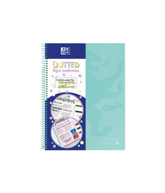 Cuaderno espiral oxford europeanbook 0 school touch tapa extradura din a4+ 80 hojas puntos colores surtidos