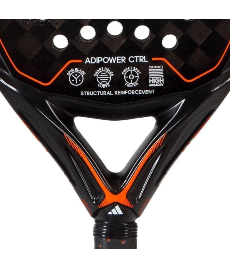 Pala de pádel adidas adipower 3.2 control/ negra (alex ruiz)
