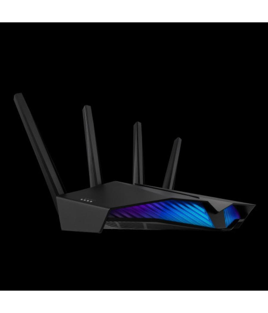 Asus rt-ax82u router inalámbrico doble banda (2,4 ghz / 5 ghz) gigabit ethernet negro