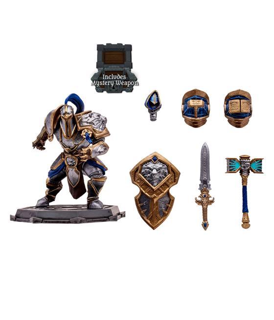 Figura mcfarlane toys world of warcraft human warrior & human paladin 15cm