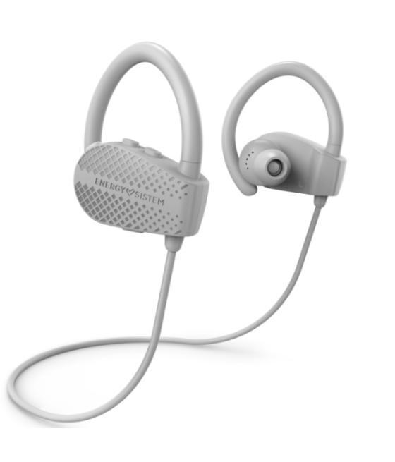 Auricular bluetooth intrauditivo energy sistem sport 1 gris bt 5.1 secure-fit true wireless carga usb-c manos libres y asistente