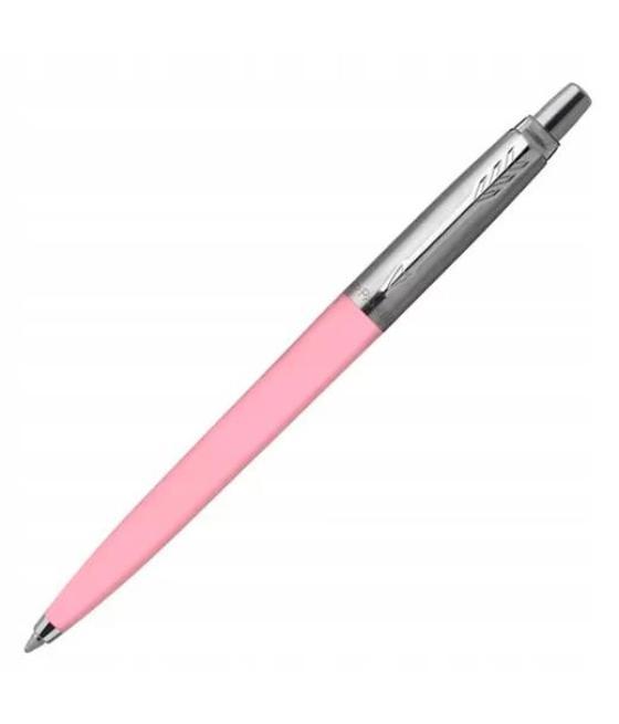 Parker bolígrafo jotter original punta m detalles cromados blister plata/rosa