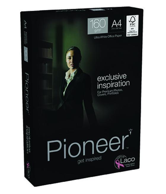 Paquete 250h papel exclusive premium 160gr a4 pioneer cie 169 pnr1600004