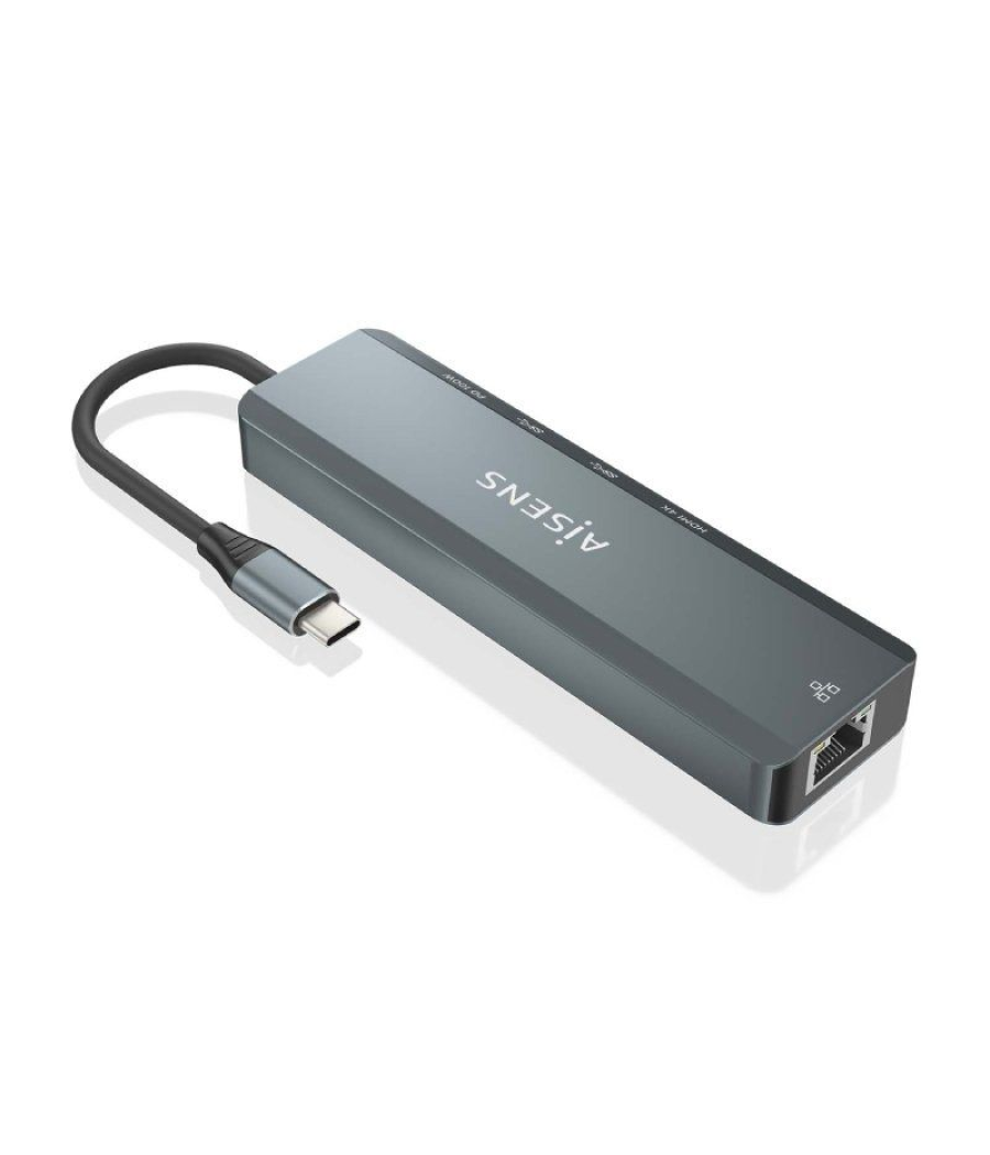 Docking usb tipo-c aisens asuc-5p011-gr/ 1xhdmi/ 2xusb/ 1xrj45/ 1xusb tipo-c/ 1xusb tipo-c pd/ gris