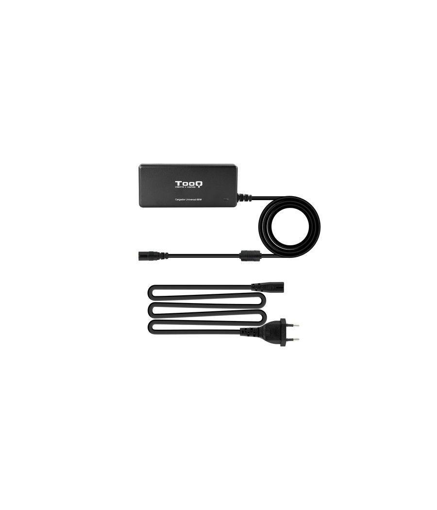 TooQ TQLC-65BS02AT adaptador e inversor de corriente Interior 65 W Negro - Imagen 3