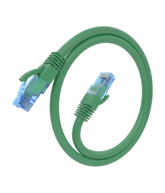 Cable de red rj45 awg26 cca utp aisens a135-0806 cat.6/ 30cm/ verde