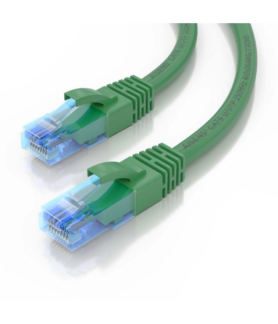 Cable de red rj45 awg26 cca utp aisens a135-0810 cat.6/ 1.5m/ verde