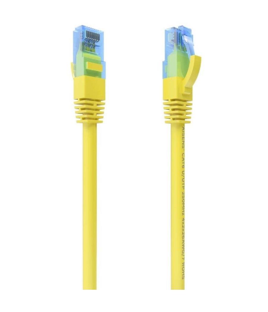 Cable de red rj45 awg26 cca utp aisens a135-0835 cat.6/ 2m/ amarillo