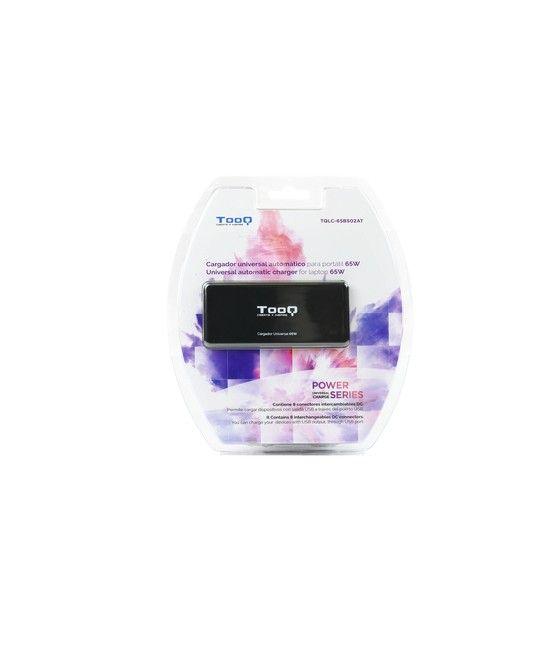 TooQ TQLC-65BS02AT adaptador e inversor de corriente Interior 65 W Negro - Imagen 5