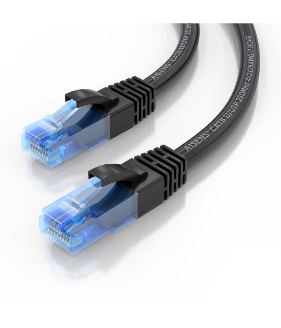 Cable de red rj45 awg26 cca utp aisens a135-0845 cat.6/ 2m/ negro